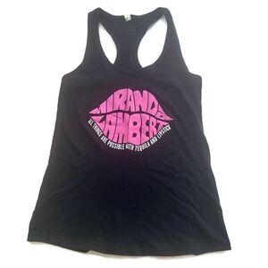 Miranda Lambert Casa Rosa Nashville Bar Black Racerback Tank Top Size Small